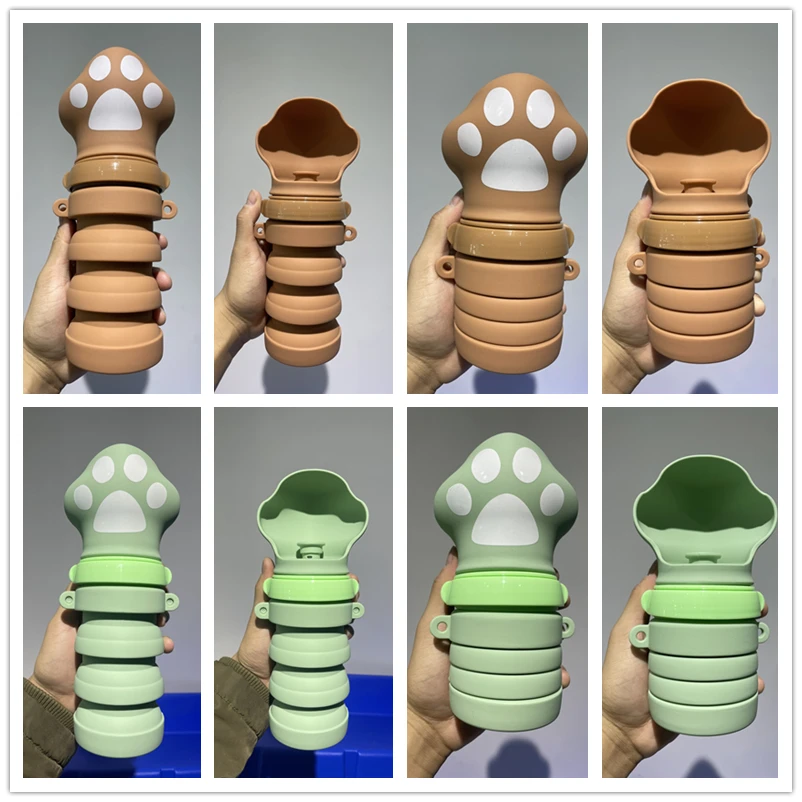 Pet Foldable Water Bottle Portable Dog Cat Silicone Bottle Outdoor - Image 5