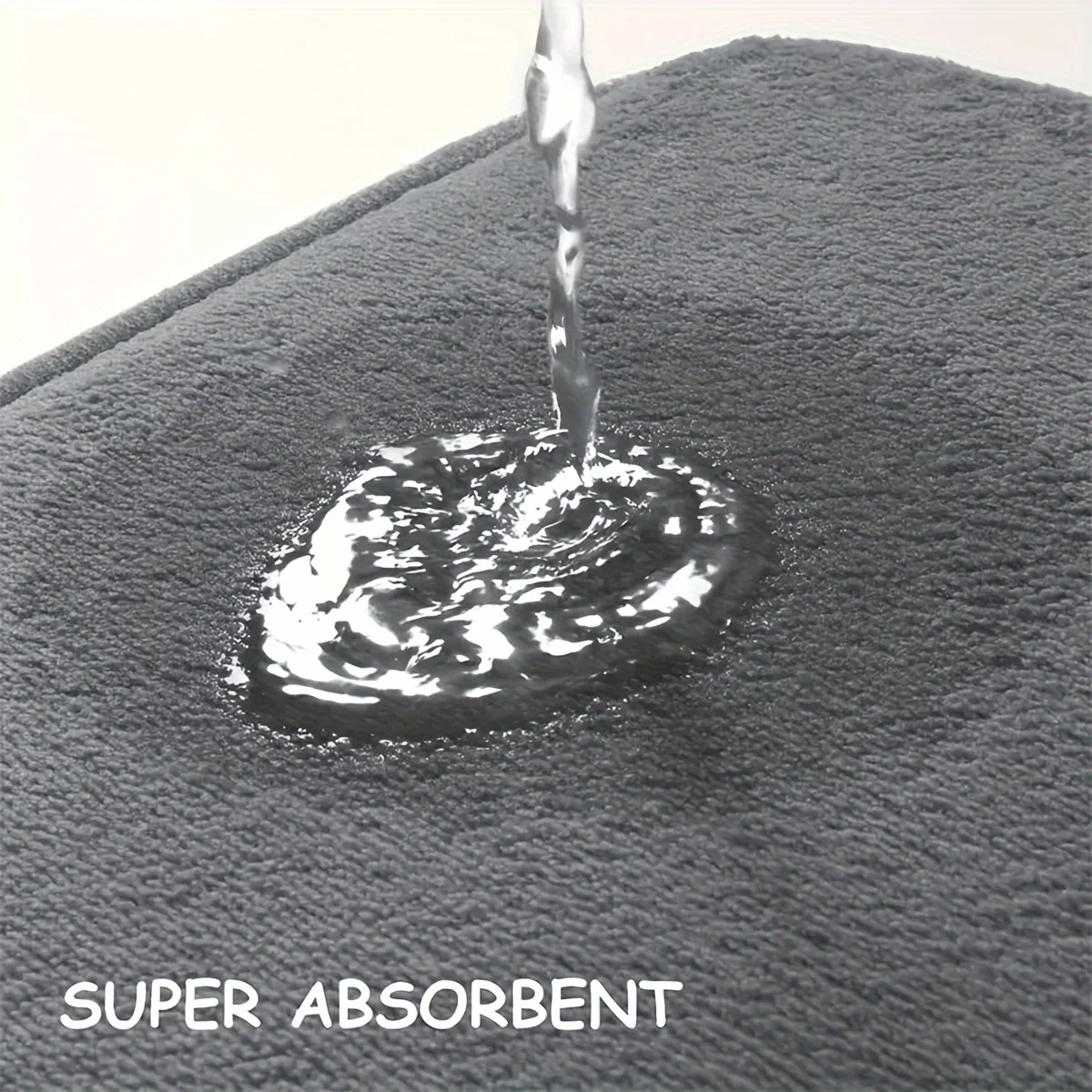 Thickened special-shaped bathroom absorbent floor mat flannel toilet - Image 4